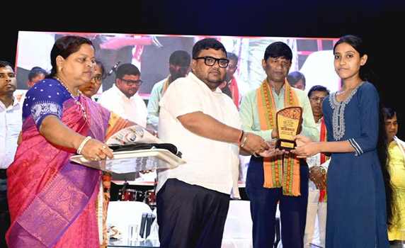 Tripura BJP president Abhishek Debroy attends students’ felicitation prog organized by Matabari BJYM unit.
